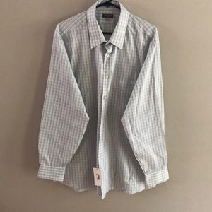 Van Heusen- Blue/Green Button Down